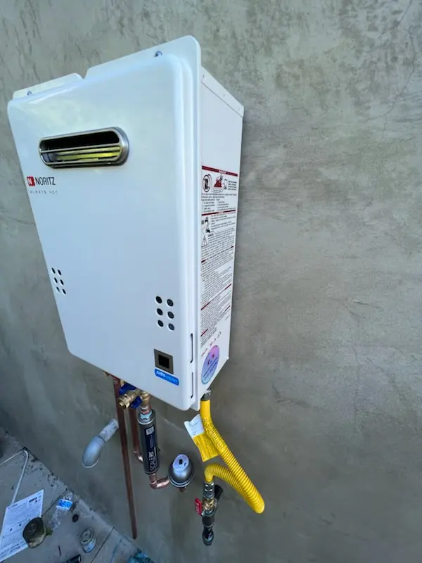 Tankless water heater installation for Cross Fletcher homes