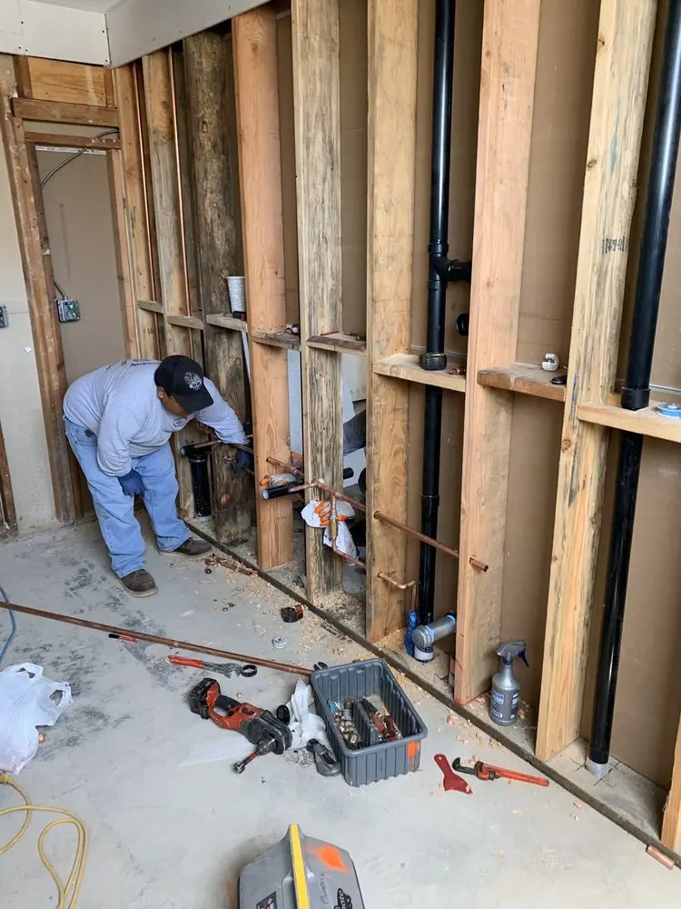 Commercial rough-in plumbing for Gas Line Repair in Cross Fletcher